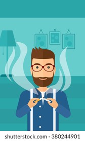 Man quit smoking.