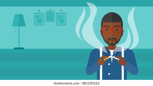 Man quit smoking.