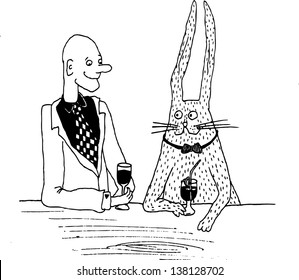 Man With Rabbit