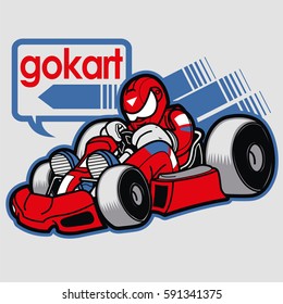 Man Racing On Gokart