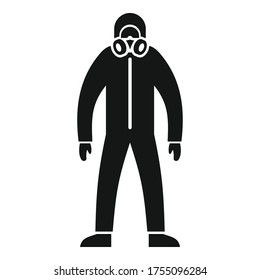 Man radiation costume icon. Simple illustration of man radiation costume vector icon for web design isolated on white background