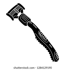Man razor icon. Simple illustration of man razor vector icon for web design isolated on white background