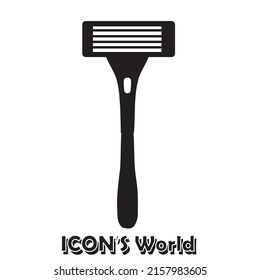 Man razor icon. Simple illustration of man razor vector icon for web design isolated on white background