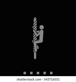 Man reaching the goal.