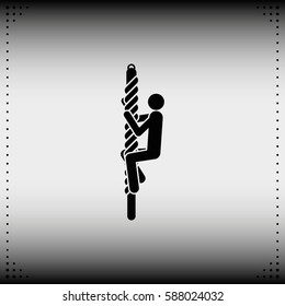 Man reaching the goal.