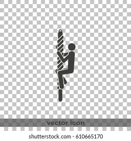 Man reaching the goal.