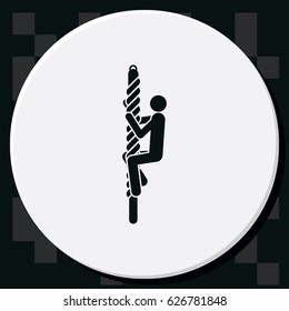 Man reaching the goal.