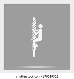 Man reaching the goal.