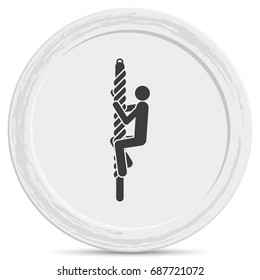 Man reaching the goal.