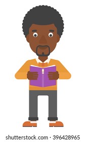 Man reading book.