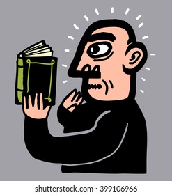 Man reading a book
