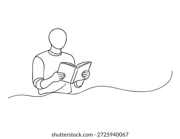 man reading a book hand draw line icon vector
Vector hand draw line icon on a transparent background