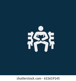 Man reading book icon 