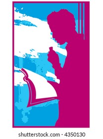 Man Reading Book V2