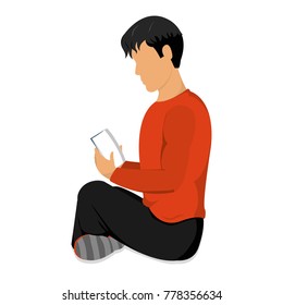Man reading design