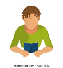 Man reading design