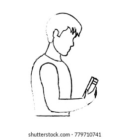 Man reading design