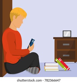 Man reading design