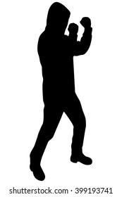 man ready to fight