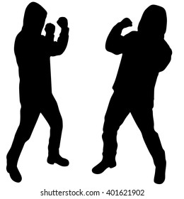 man ready to fight