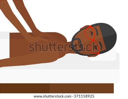 Man recieving massage.