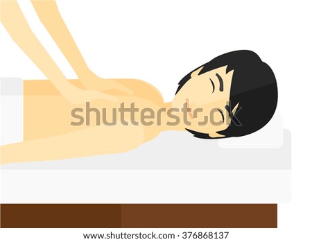 Man recieving massage.