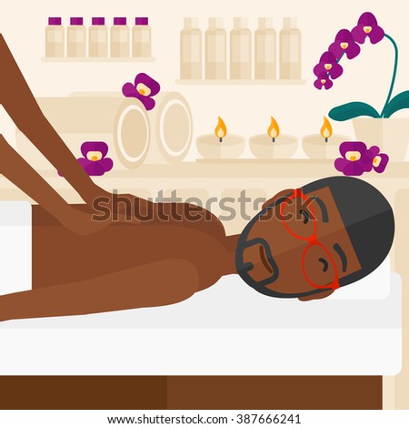 Man recieving massage.