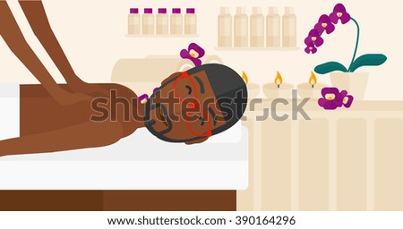 Man recieving massage.