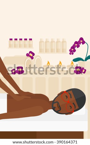 Man recieving massage.