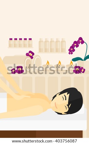 Man recieving massage.