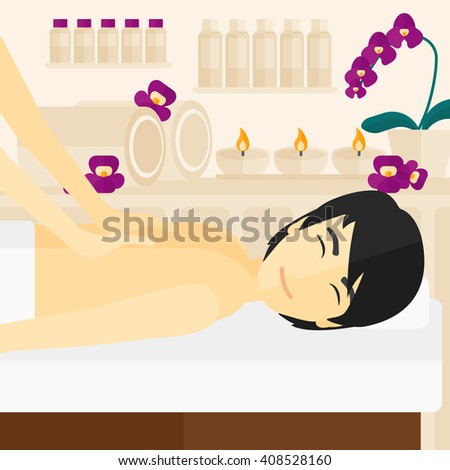 Man recieving massage.