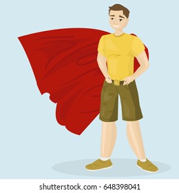 Man in a red cloak
