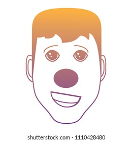 man with red nose icon