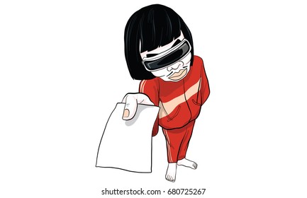 man in red suit action vector, cartoon