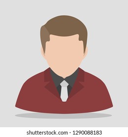 A Man with Red suit for Avatar. Eps 10 - Vector