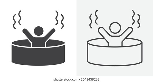 man relaxing Line graphics illustration