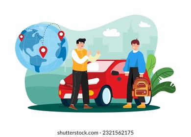 Man rents car for exploration.