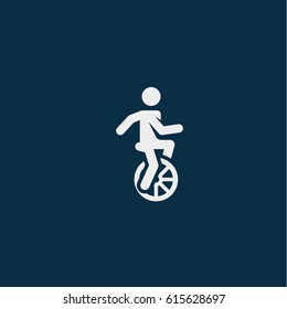 Man rides a bicycle icon