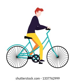man riding bicycle