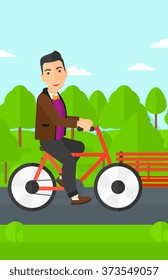 Hombre en bicicleta.