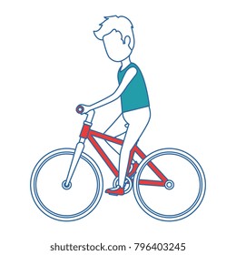 man riding bicycle avatar character