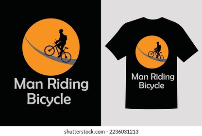 man riding bicycle t shirt dasgin 