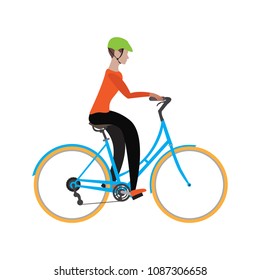 Man riding a bike