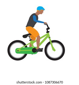 Man riding a bike