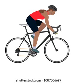 Man riding a bike