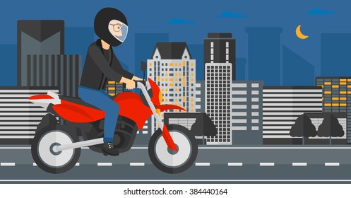 Hombre en moto.