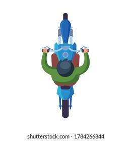Person Cycling Above View Stock Vectors Images Vector Art Shutterstock