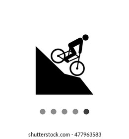 Man Riding Mountain Bike Icon