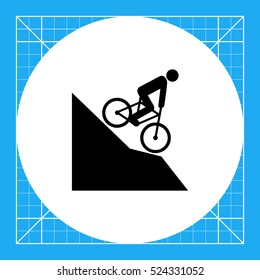 Man Riding Mountain Bike Icon