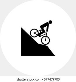 Man Riding Mountain Bike Icon